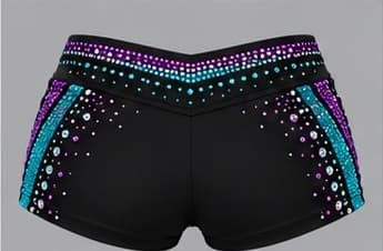 The Mesh Stripe shorts, back view