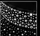 Detail of the rhinestone waistband